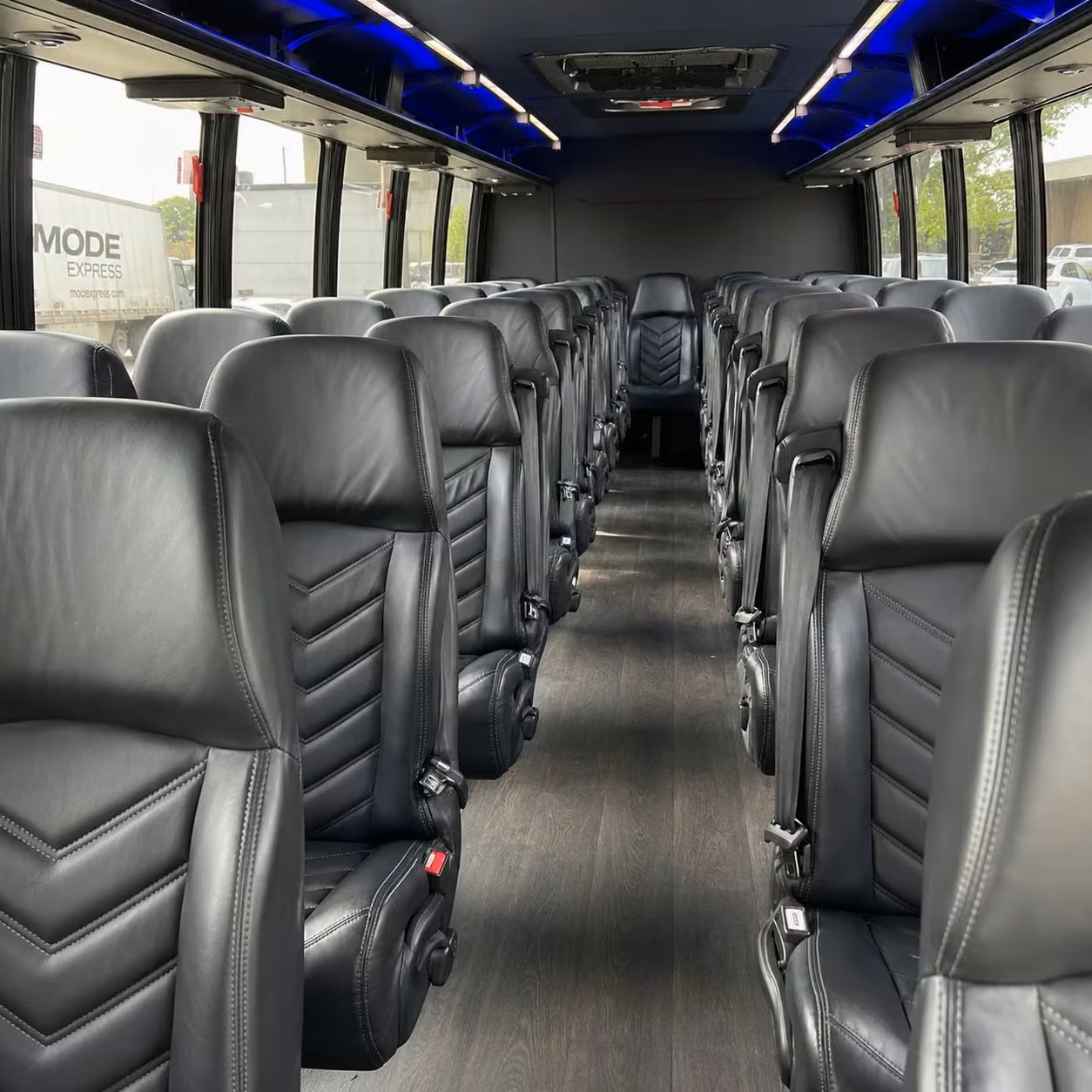 28 passenger minibus interior