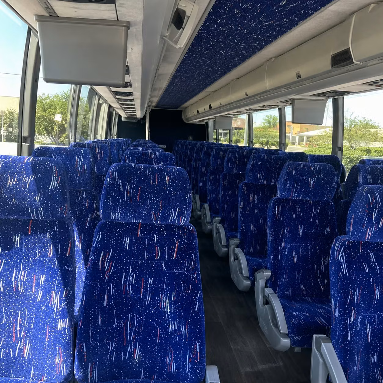 pomona charter bus rental interior