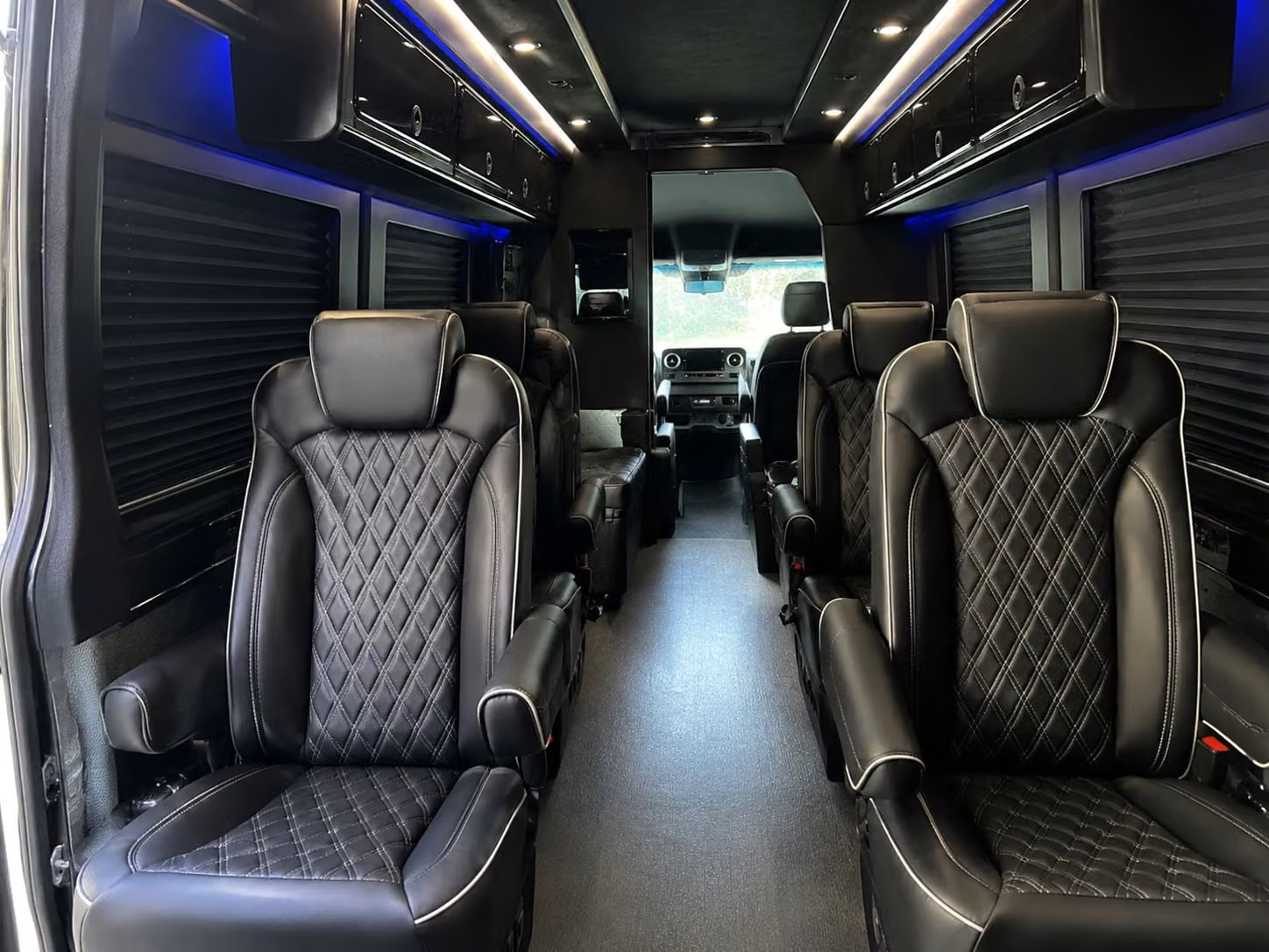 sprinter van with driver inside